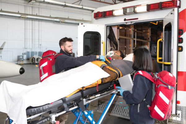 Fox Flight Patient Care Loading Ambulance